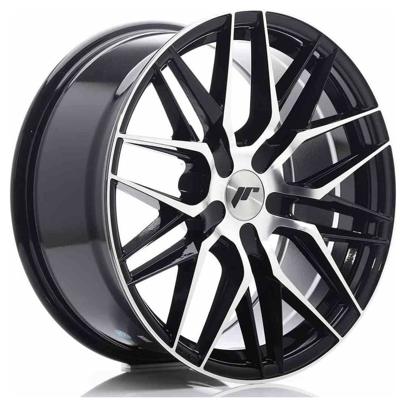 JR Wheels JR28 18x8,5 ET40 5H BLANK Gloss Black Machined Face