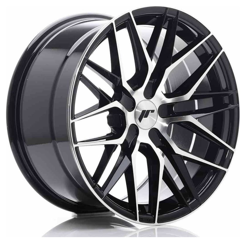 JR Wheels JR28 18x9,5 ET20-40 5H BLANK Gloss Black Machined Face