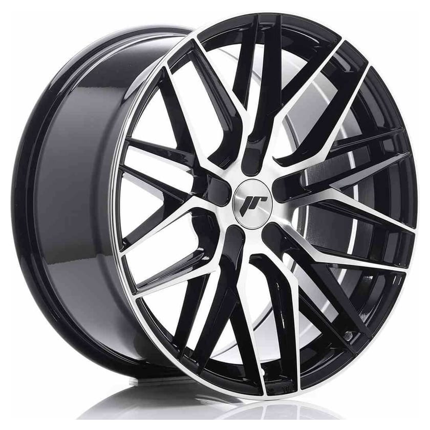 JR Wheels JR28 19x9,5 ET20-40 5H BLANK Gloss Black Machined Face