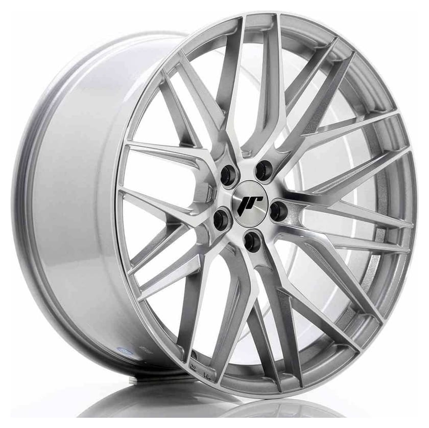 JR Wheels JR28 20x10 ET40 5x112 Silver Machined Face