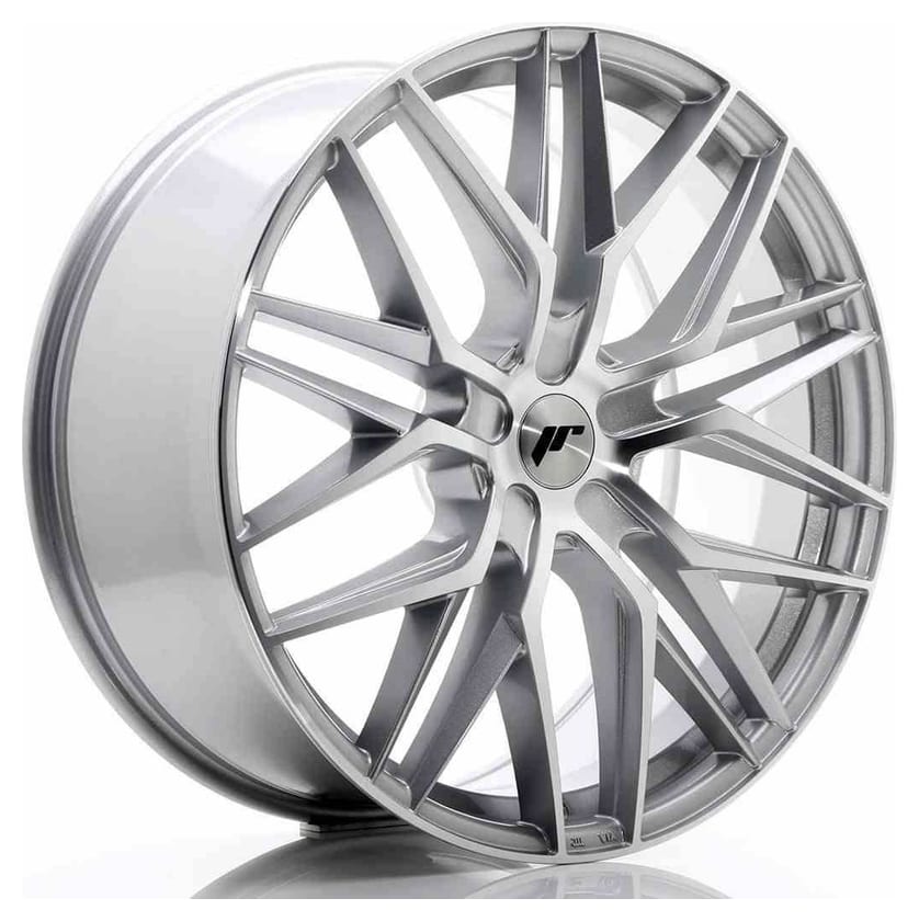 JR Wheels JR28 22x9 ET30-45 5H BLANK Silver Machined Face