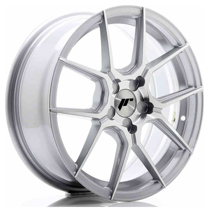 JR Wheels JR30 17x7 ET20-40 5H BLANK Silver Machined Face
