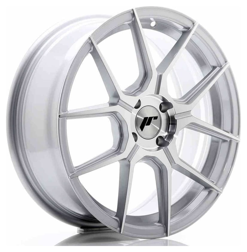 JR Wheels JR30 17x7 ET40 4x100 Silver Machined Face