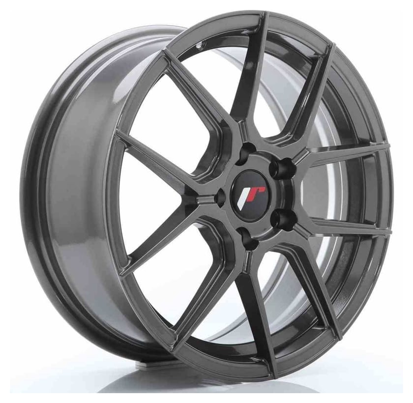 JR Wheels JR30 17x7 ET40 5x100 Hyper Gray