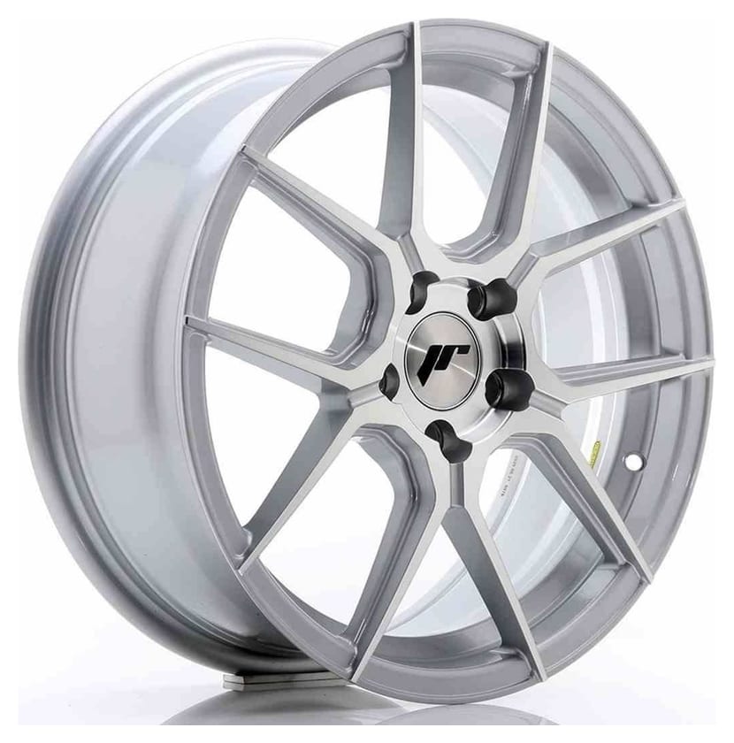 JR Wheels JR30 17x7 ET40 5x112 Silver Machined Face