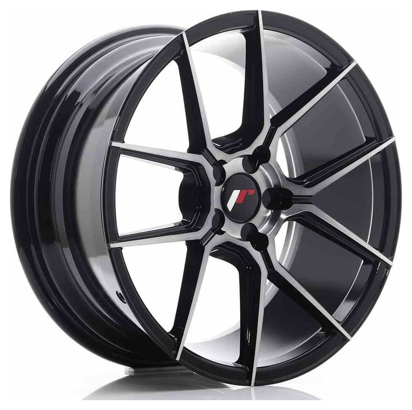 JR Wheels JR30 18x8,5 ET20-40 5H BLANK Black Brushed w/Tinted Face