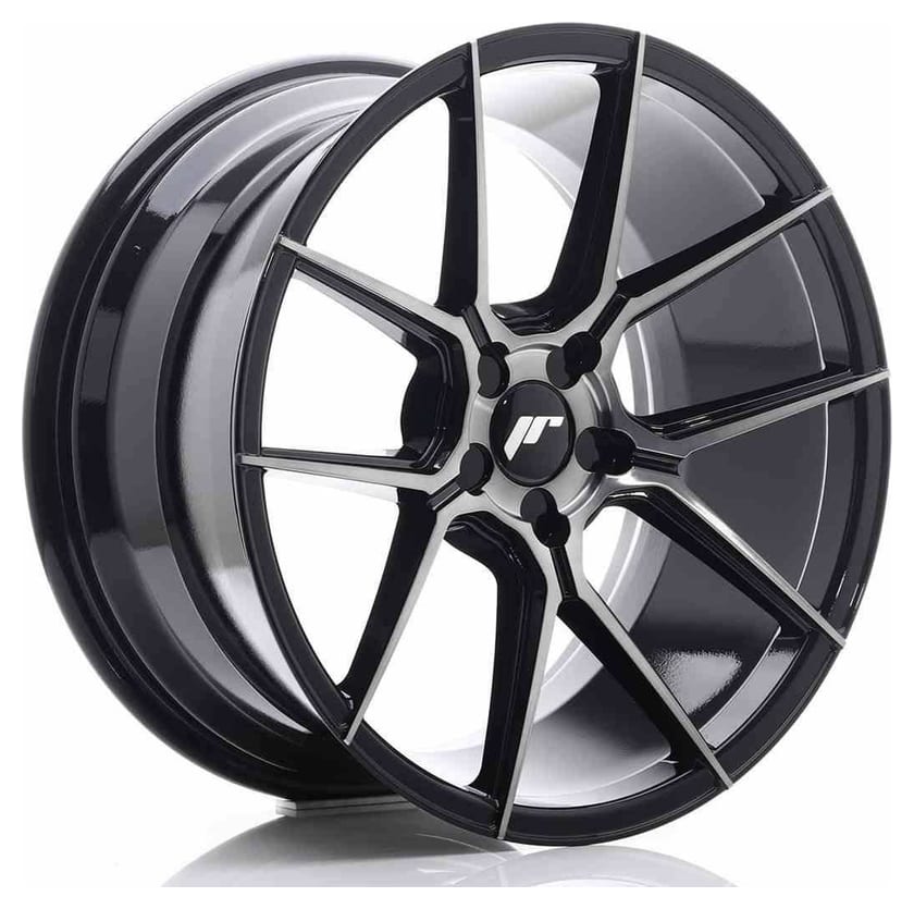 JR Wheels JR30 19x9,5 ET20-40 5H BLANK Black Brushed w/Tinted Face