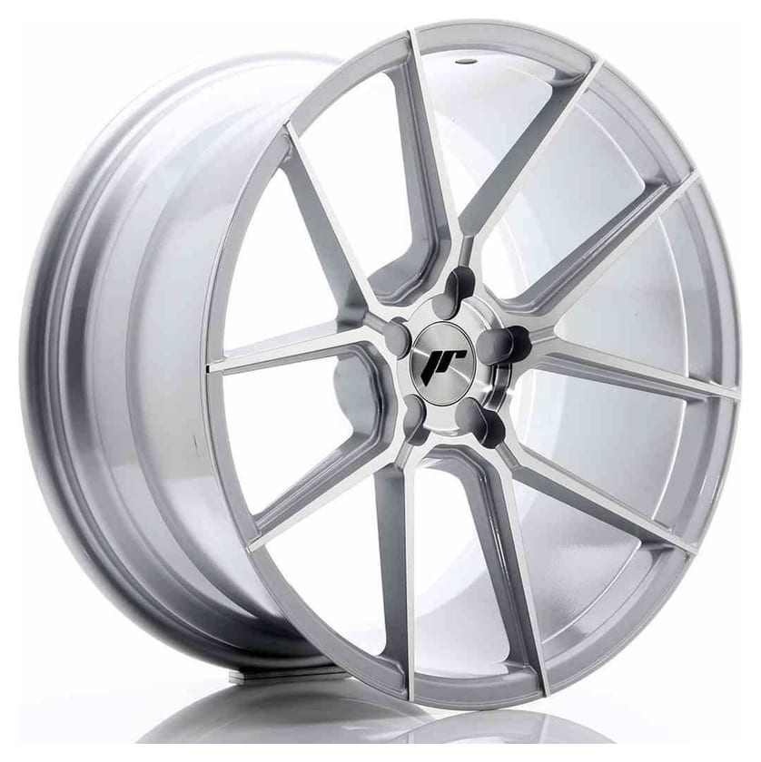JR Wheels JR30 20x10 ET20-40 5H BLANK Silver Machined Face