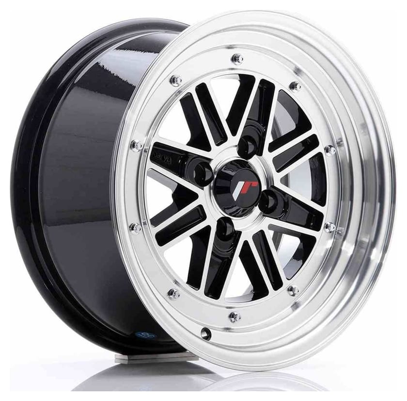 JR Wheels JR31 15x7.5 ET20 4x100 Gloss Black Machined Face