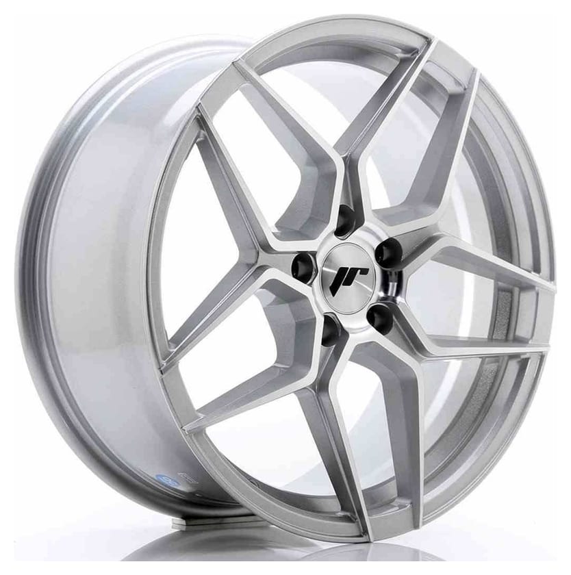 JR Wheels JR34 18x8 ET35 5x120 Silver Machined Face