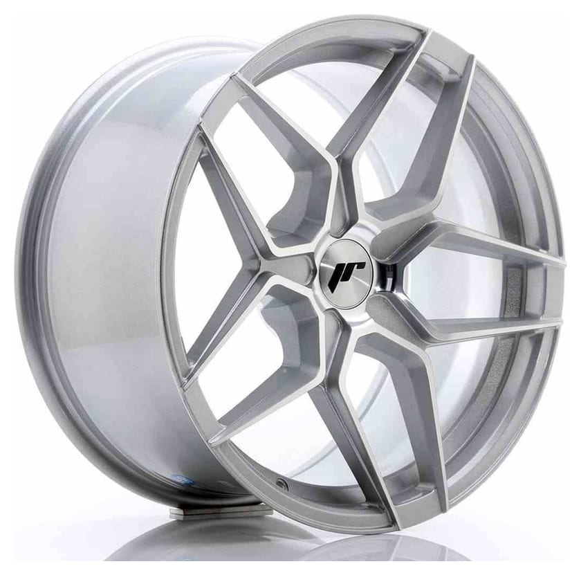 JR Wheels JR34 18x9 ET20-42 5H BLANK Silver Machined Face