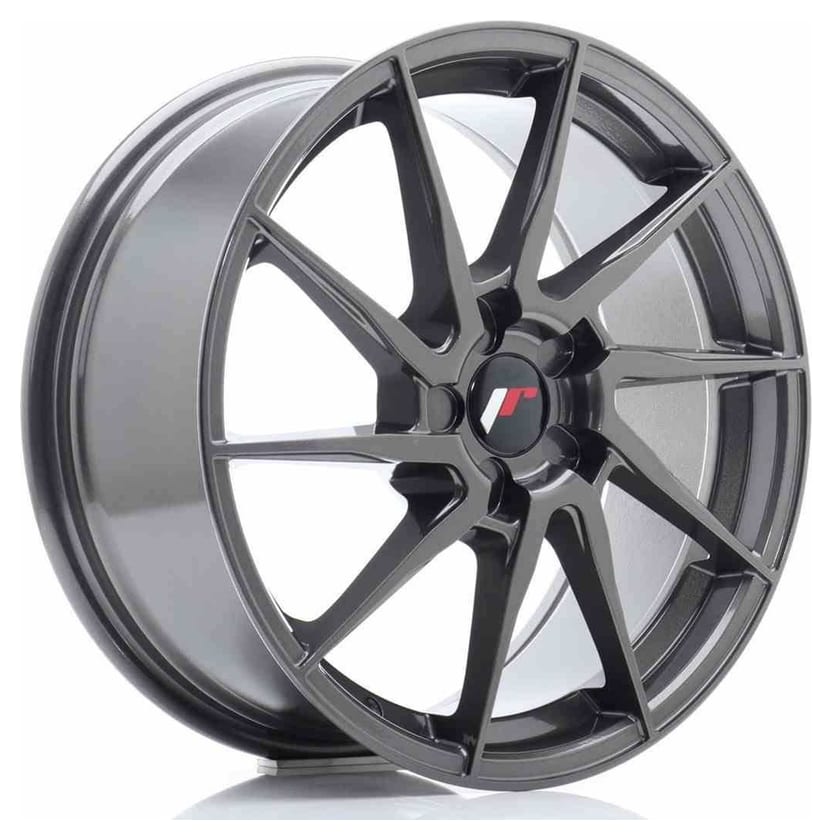 JR Wheels JR36 18x8 ET20-52 5H BLANK Hyper Gray