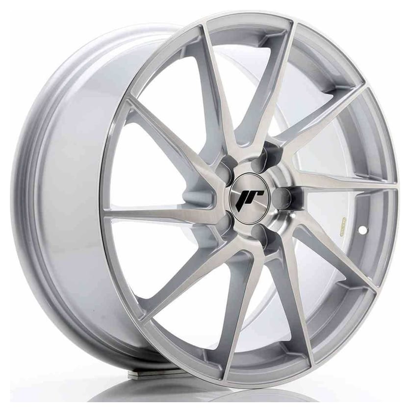 JR Wheels JR36 18x8 ET20-52 5H BLANK Silver Brushed Face