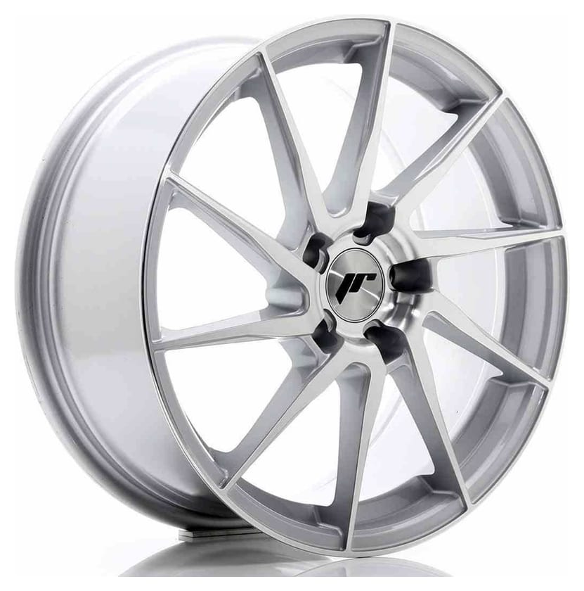 JR Wheels JR36 18x8 ET35 5x120 Silver Brushed Face