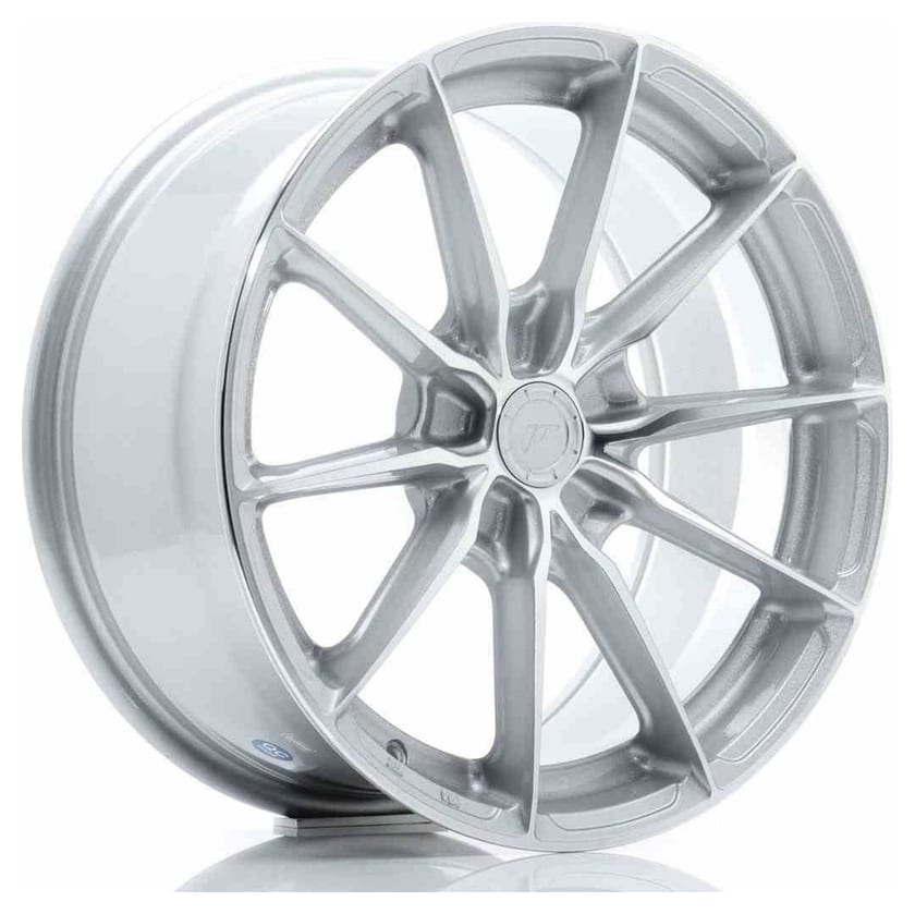 JR Wheels JR37 17x8 ET20-40 5H BLANK Silver Machined Face