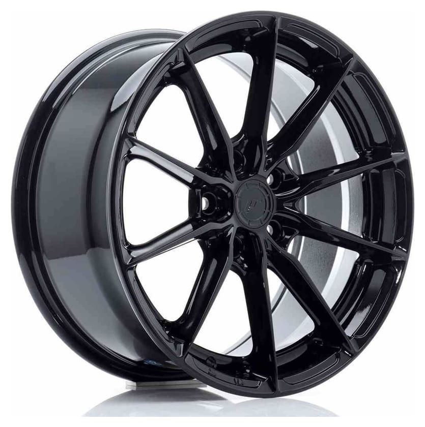 JR Wheels JR37 17x8 ET40 5x112 Glossy Black