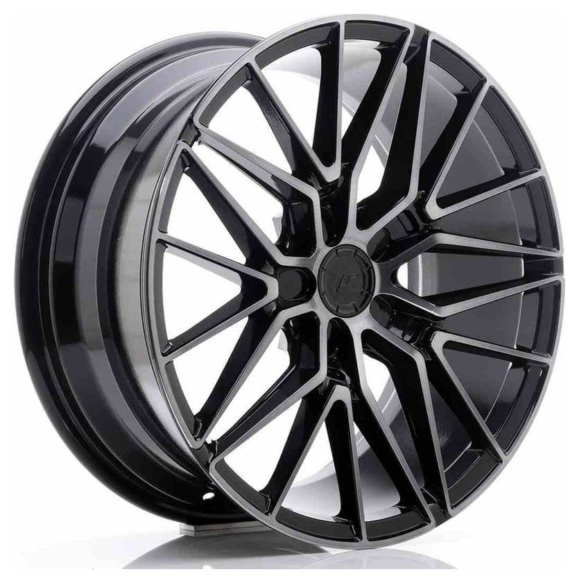 JR Wheels JR38 18x8 ET35-45 5H BLANK Black Brushed w/Tinted Face