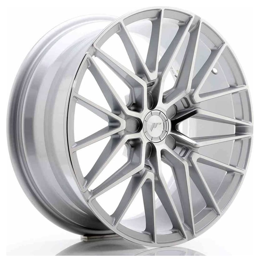 JR Wheels JR38 18x8 ET42 5x112 Silver Machined Face