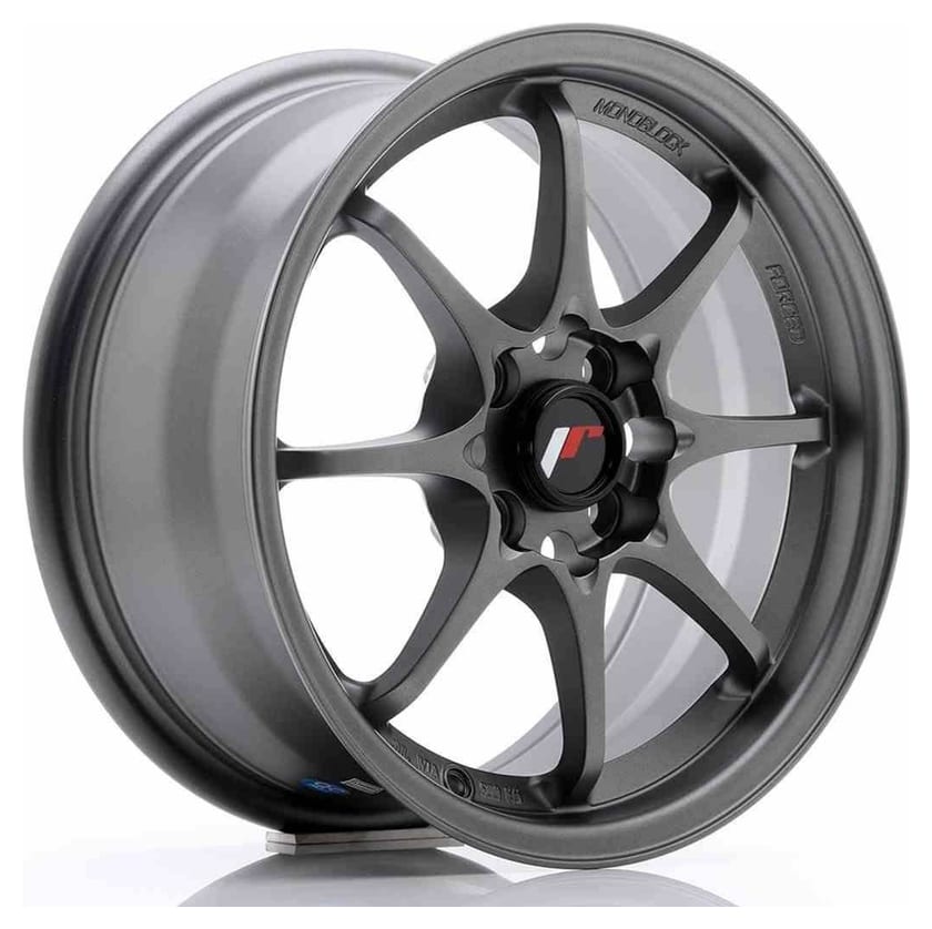 JR Wheels JR5 15x7 ET35 4x100 Matt Gun Metal
