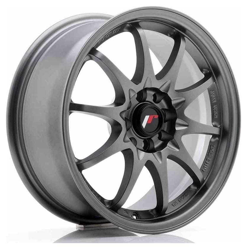 JR Wheels JR5 16x7 ET30 4x100/108 Matt Gun Metal