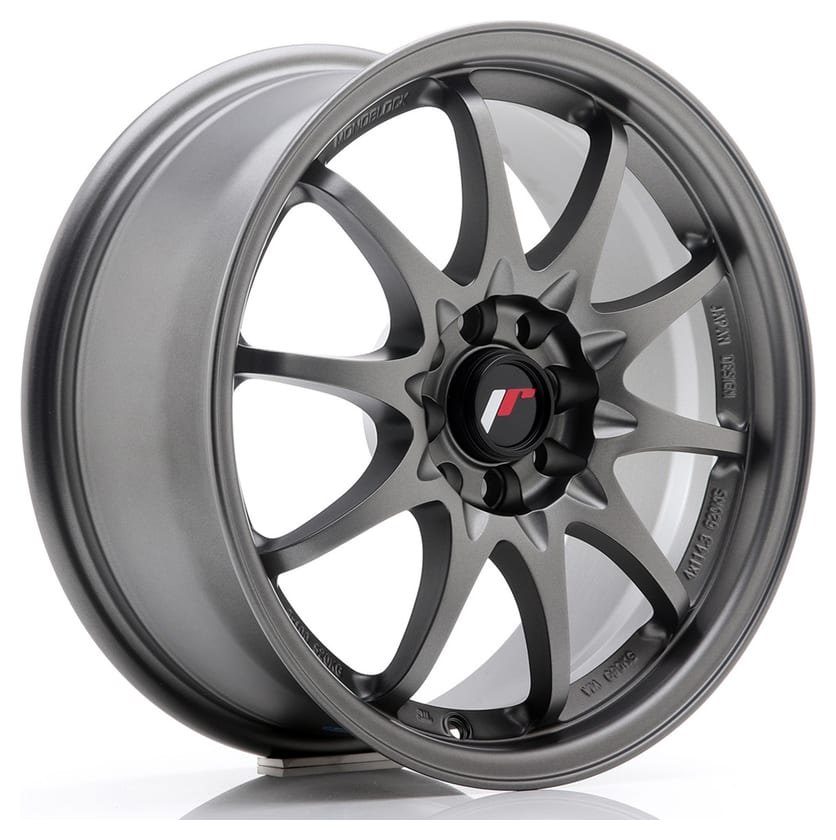 JR Wheels JR5 17x7 ET25 4x108 Matt Gun Metal