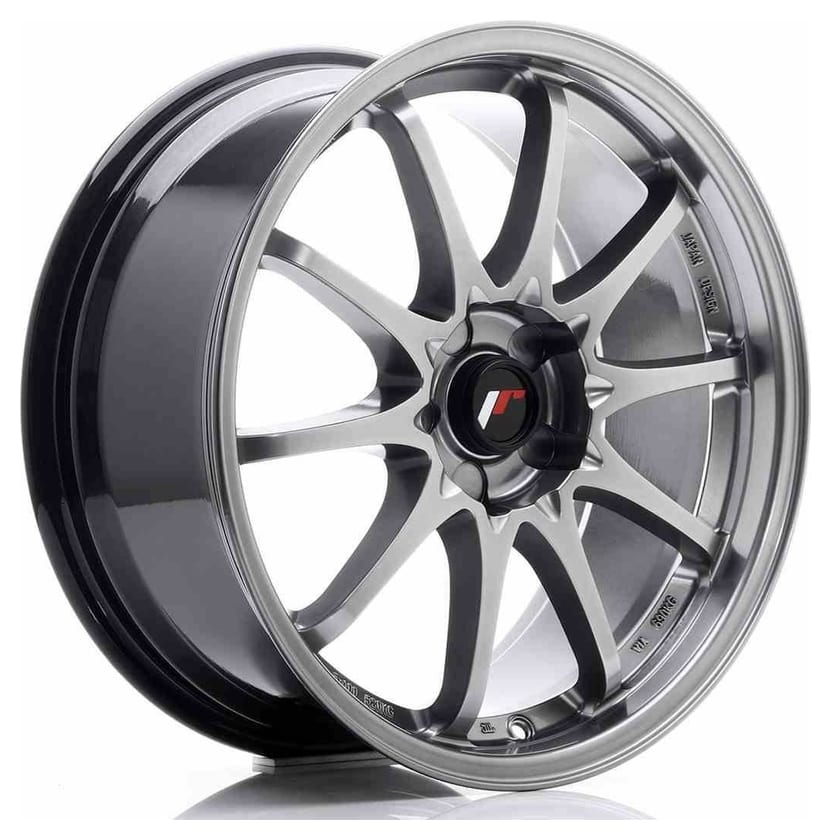 JR Wheels JR5 18x8 ET35 5H BLANK Hyper Black
