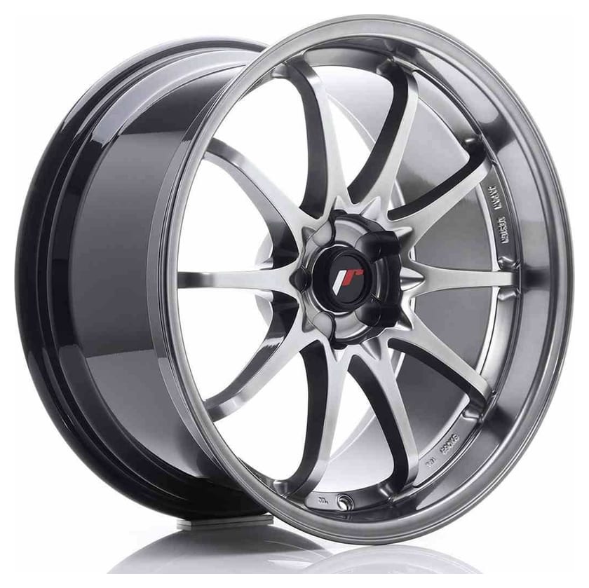 JR Wheels JR5 19x9.5 ET12-36 5H BLANK Hyper Black