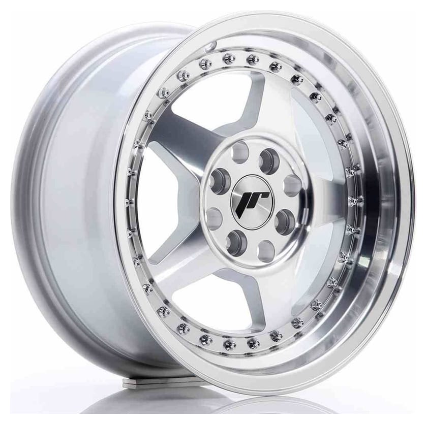 JR Wheels JR6 15x7 ET25 4x100/108 Silver Machined Face