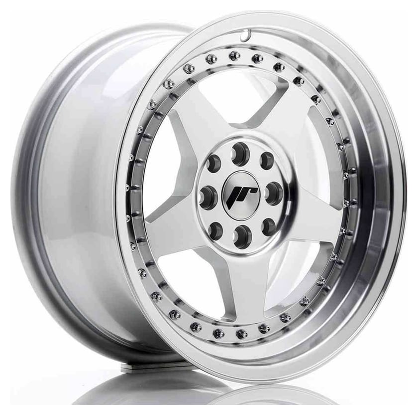 JR Wheels JR6 16x8 ET25 4x100/108 Silver Machined Face