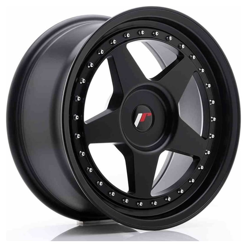 JR Wheels JR6 17x8 ET20-35 BLANK Matt Black