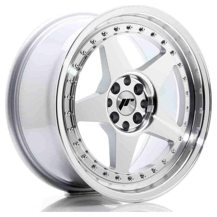 JR Wheels JR6 17x8 ET20 4x100/108 Silver Machined Face