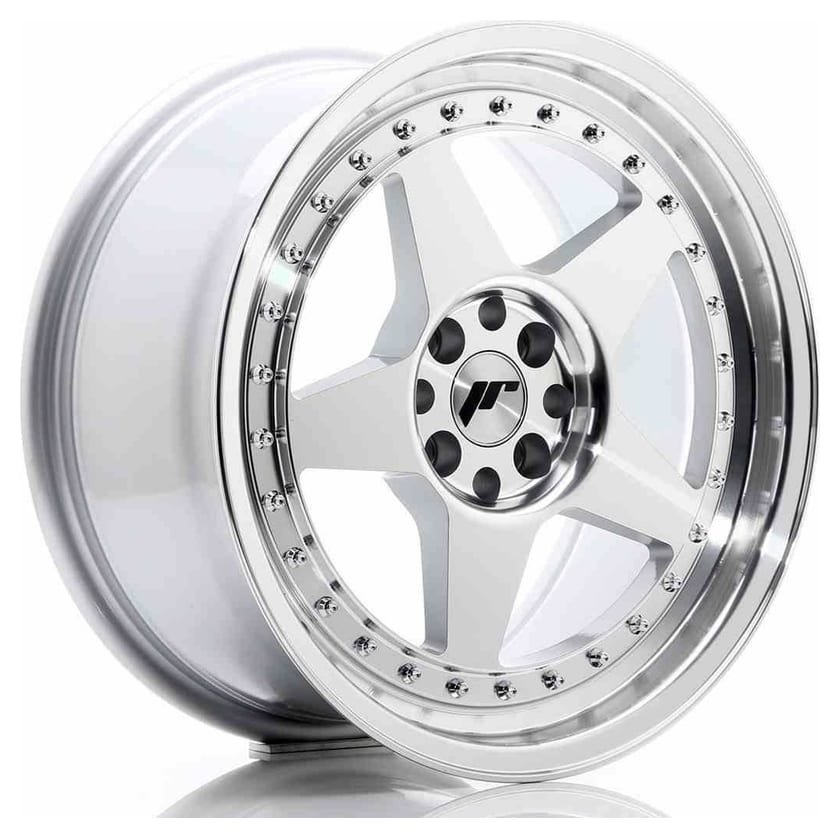 JR Wheels JR6 17x8 ET35 4x100/114 Silver Machined Face