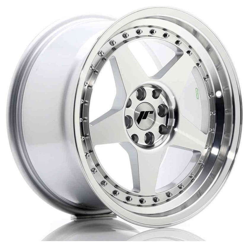 JR Wheels JR6 17x9 ET25 5x114/120 Silver Machined Face