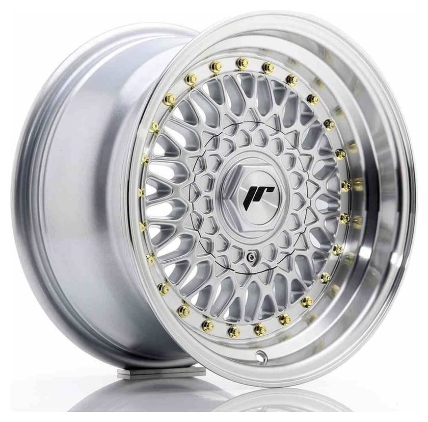 JR Wheels JR9 15x8 ET20 4x100/108 Silver w/Machined Lip