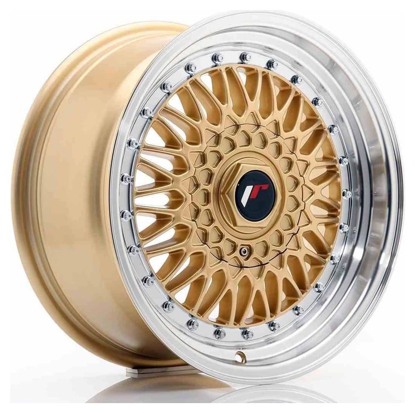 JR Wheels JR9 16x7,5 ET25 4x100/108 Gold w/Machined Lip