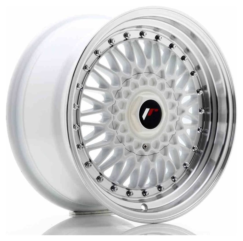JR Wheels JR9 16x8 ET25 4x100/108 White w/Machined Lip