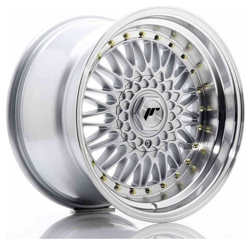 JR Wheels JR9 17x10 ET20 4x100/108 Silver w/Machined Lip