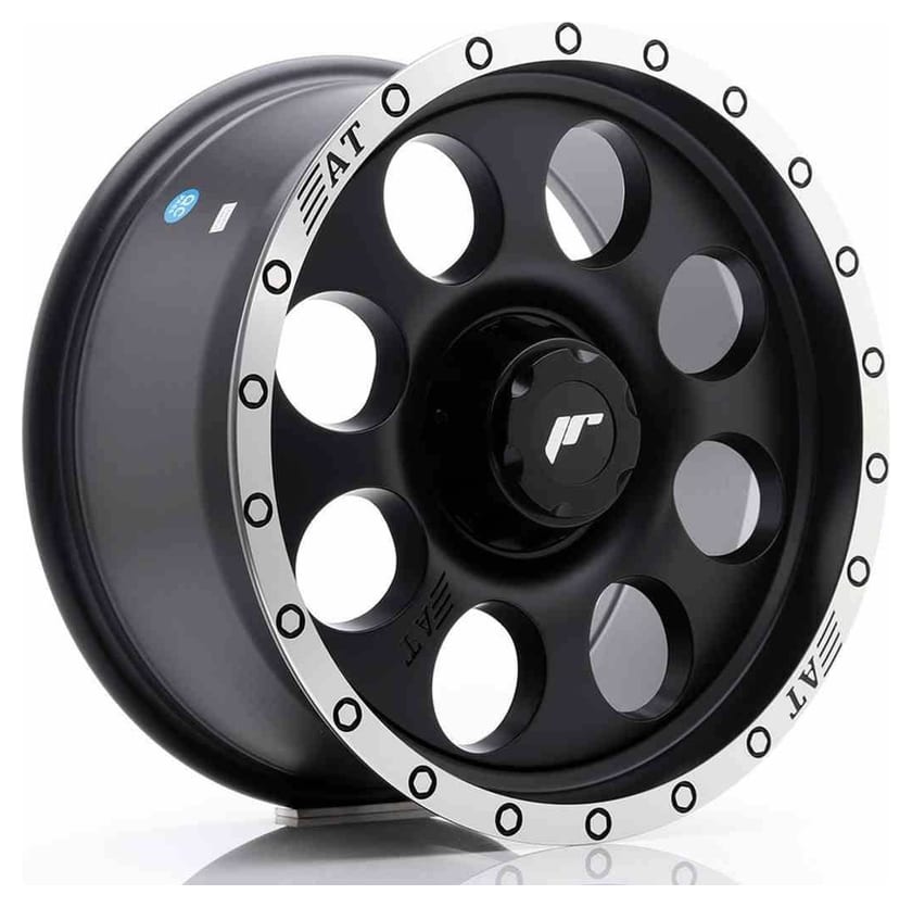 JR Wheels JRX4 17x8.5 ET20-35 BLANK Matt Black w/Machined Lip