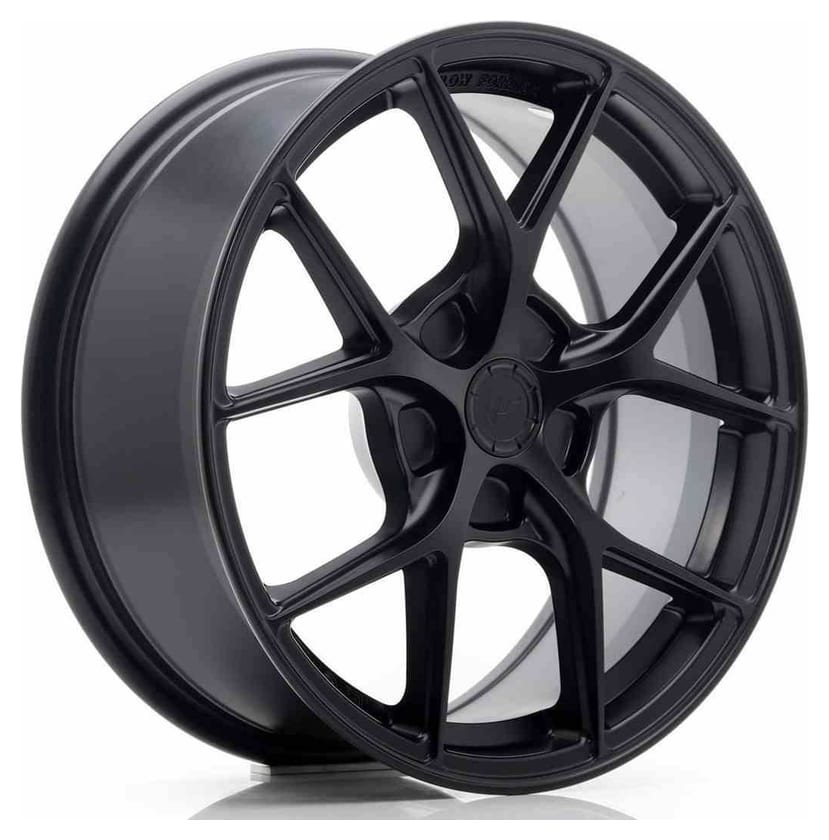 JR Wheels SL01 17x7 ET20-40 5H BLANK Matt Black