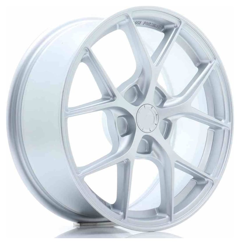 JR Wheels SL01 17x7 ET20-40 5H BLANK Matt Silver