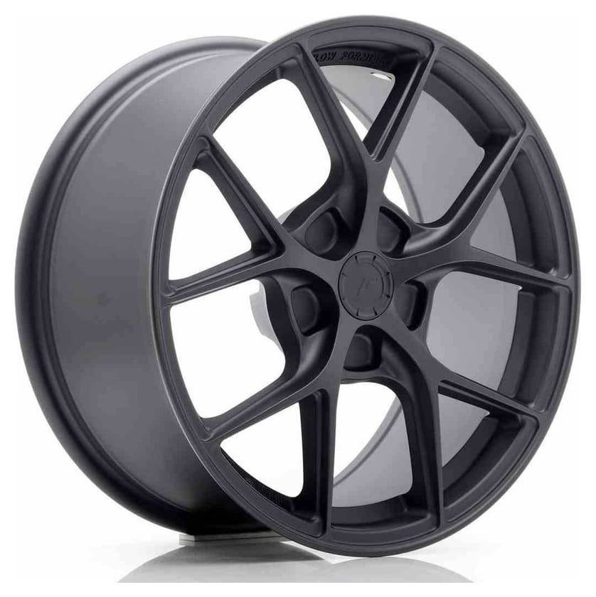 JR Wheels SL01 17x8 ET20-45 5H BLANK Matt Gun Metal