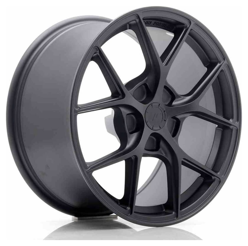 JR Wheels SL01 17x9 ET20-50 5H BLANK Matt Gun Metal