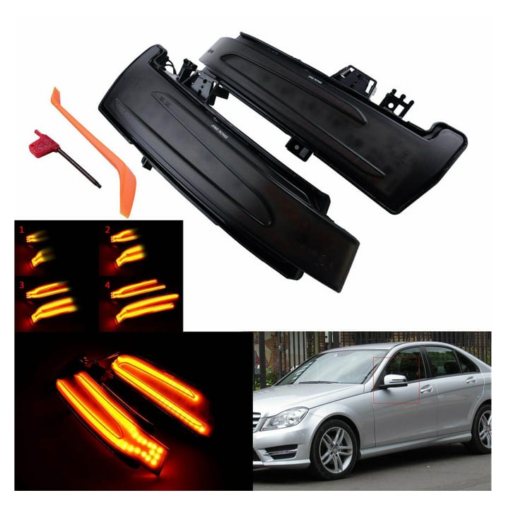 Kierunkowskazy Mercedes-Benz CLA C117, X117 S C216 CLS C218 X218 E C207 A207 E W212 S212 GLA X156 C W204 S204 C204 A W176 S W221 B W246 W242 GLK X204 2011 Boczne Dynamic LED