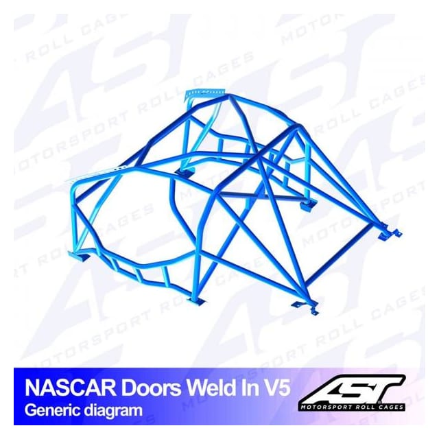 Klatka bezpieczeństwa BMW 1-Series (E87) 5-drzwiowa Hatchback RWD spawana w V5 NASCAR-door