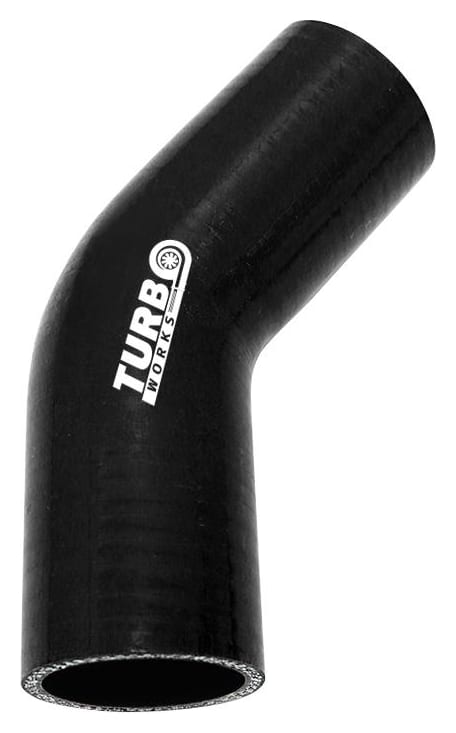 Kolanko 45st TurboWorks Black 60mm