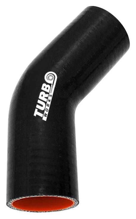 Kolanko 45st TurboWorks Pro Black 57mm