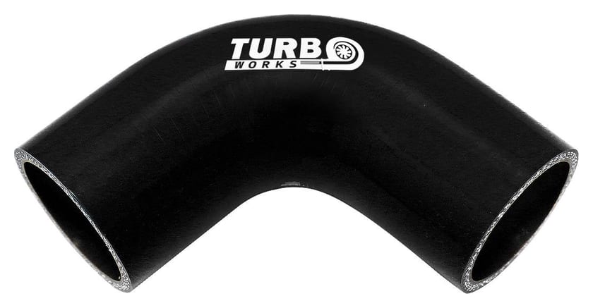 Kolanko 90st TurboWorks Black 70mm