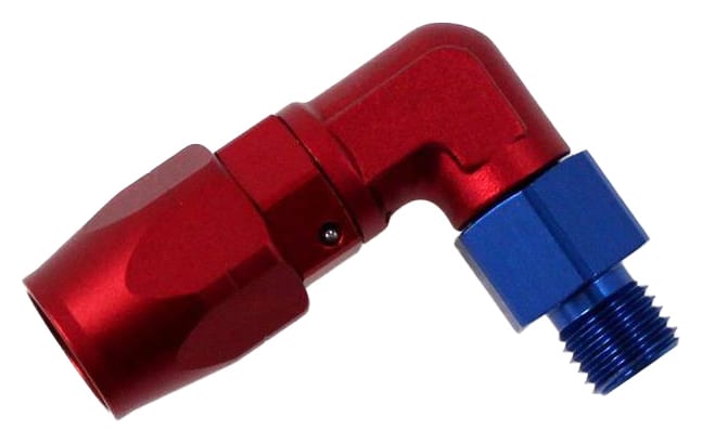 Końcówka 90° AN6-1/2-20NPT (AN5) zaciskana kuta nożycowa