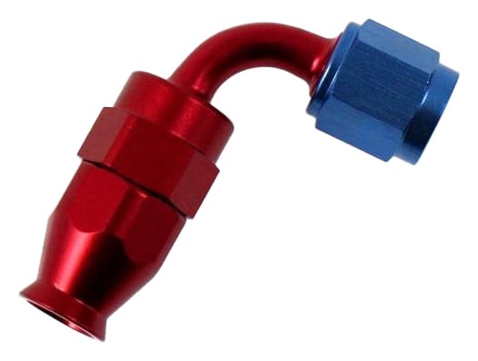 Końcówka 90° AN8 PTFE