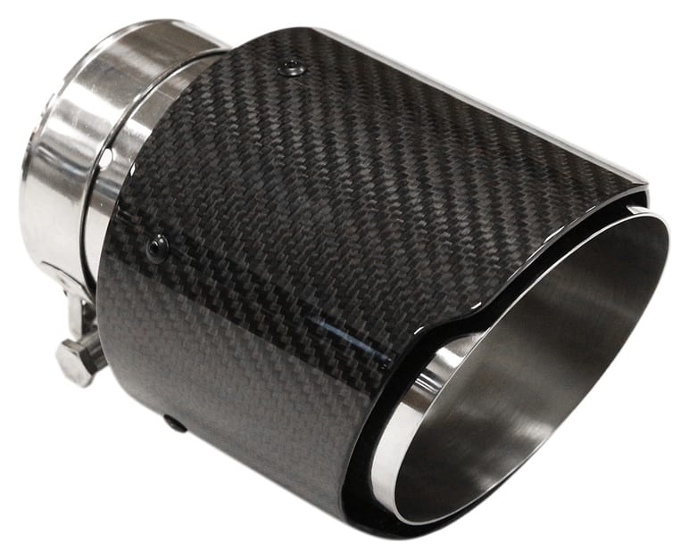 Końcówka tłumika 101mm wejście 70mm Carbon Gloss